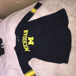 Michigan State 1/2 sleeve shirt